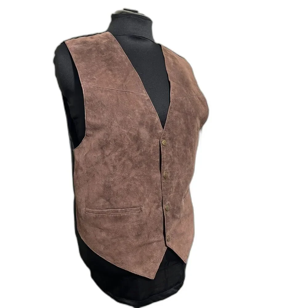 Vintage Scully Men's Light Brown Suede Vest Size L